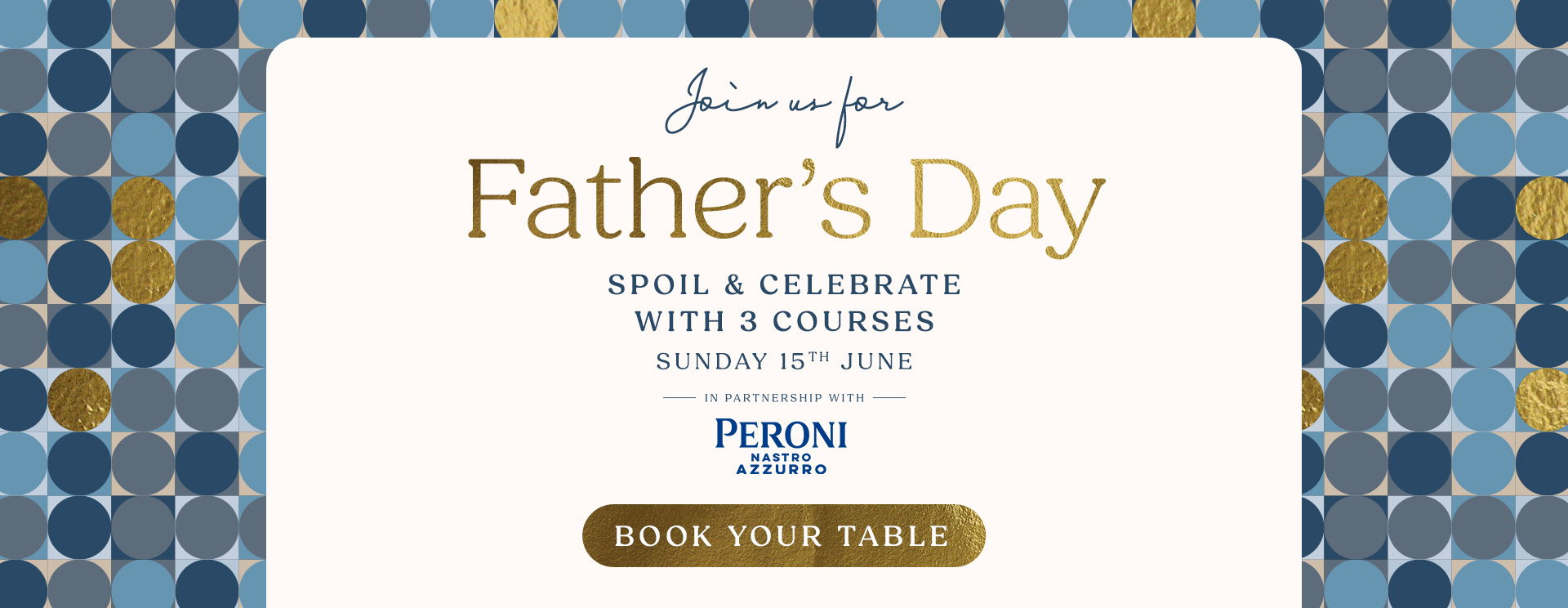 Father’s Day menu Dorking