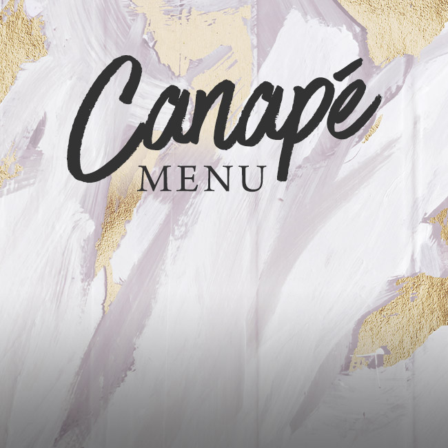 Canapé menu at The Wotton Hatch